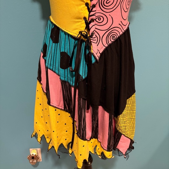 Hot Topic The Nightmare Before Christmas Sally Dress Medium Costume M Halloween - Picture 3 of 13